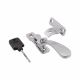 Victorian Locking Wedge Casement Window Fastener - Reversible - Polished Chrome