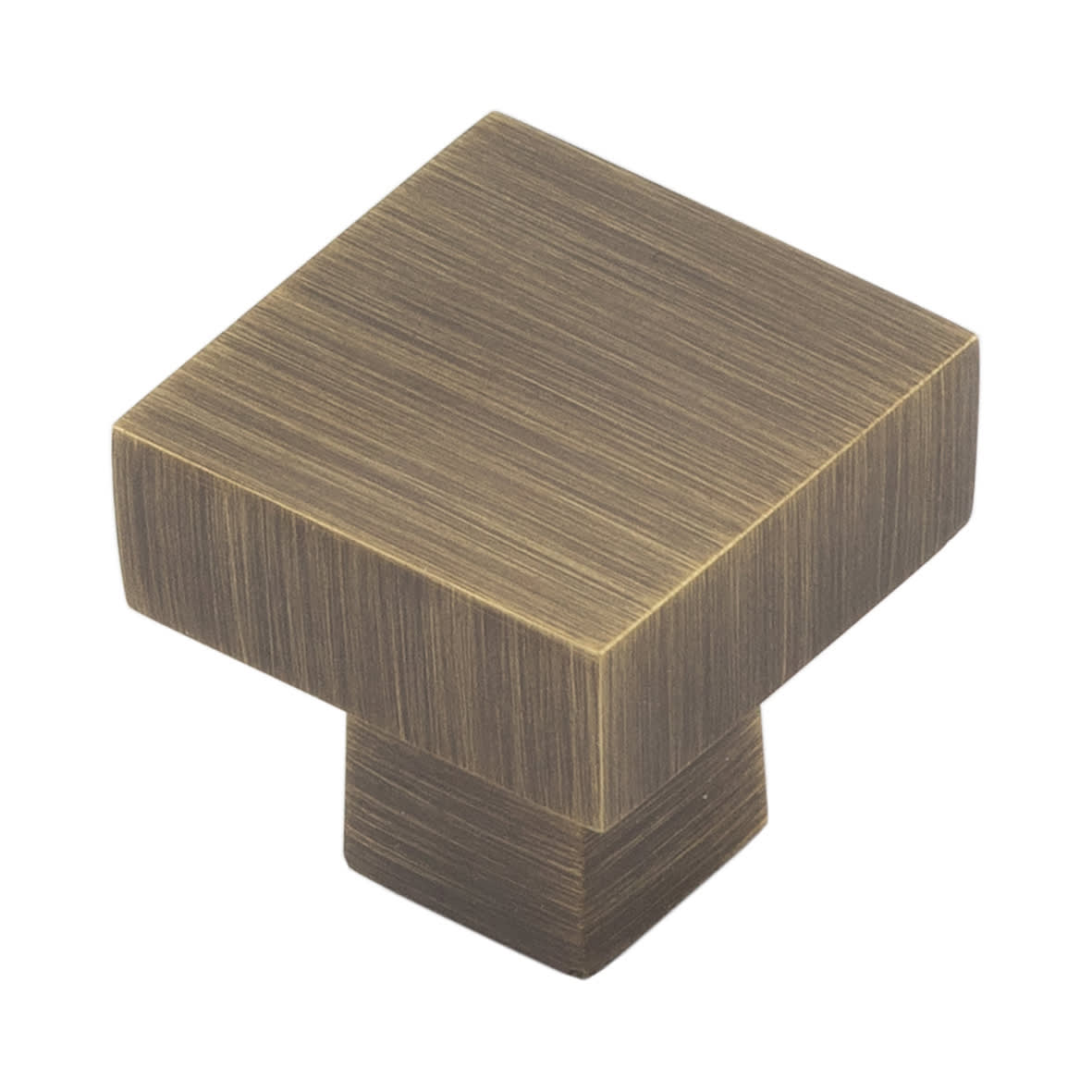 Trafalgar Square Cabinet Knob - 30 x 30mm - Antique Brass