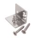 Straight Sliding Door Gear Face Fix Brackets - 100kg Max Door Weight - Pack of 10