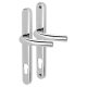Tokyo M1710RH/3841N uPVC Multipoint Door Handle - Long Plate - 92mm c/c - Polished Chrome