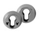 High Security Escutcheon - 50mm Diameter - Euro - Chrome Effect - Pair