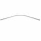 90° Curved 30 x 15mm Oval Hanging Rail Tube - Polished Chrome