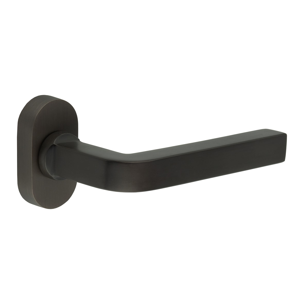 Dark Bronze uPVC Multipoint Door Handles on Oval Rose - CR-104 Range
