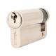 5 Pin 56mm Euro Single Cylinder - 45 + 11mm - Polished Nickel - Keyed to Differ