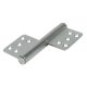 Flag Door Hinge - 127mm Length - Satin Stainless Steel - Pair