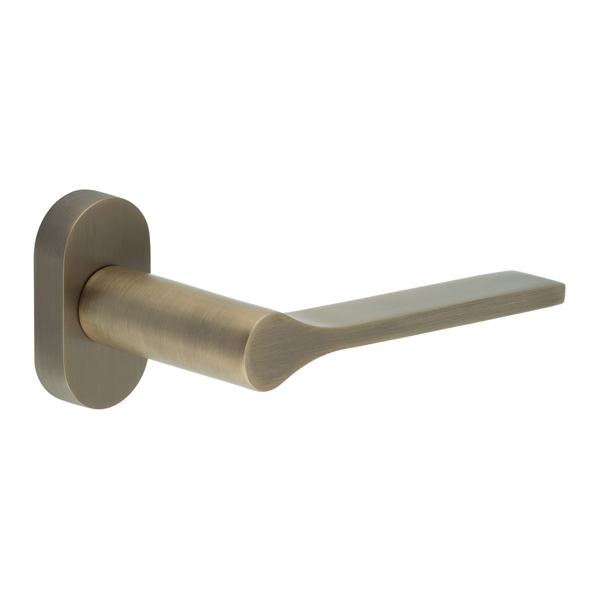 Antique Brass uPVC Multipoint Door Handles on Oval Rose - CR-105 Range