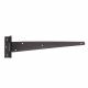 Light Duty Gate/Door Tee Hinge - 200 x 29mm - Black Powder Coated - Pack of 20