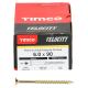 Velocity Pozi Countersunk Wood Screws - 6.0 x 90mm - Yellow Zinc - Pack of 100