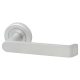 Brass Satin Chrome Door Handles on Round Rose - Concept Range
