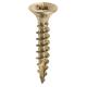 Classic Pozi Countersunk Wood Screws - 4.5 x 25mm - Yellow Zinc - Pack of 200