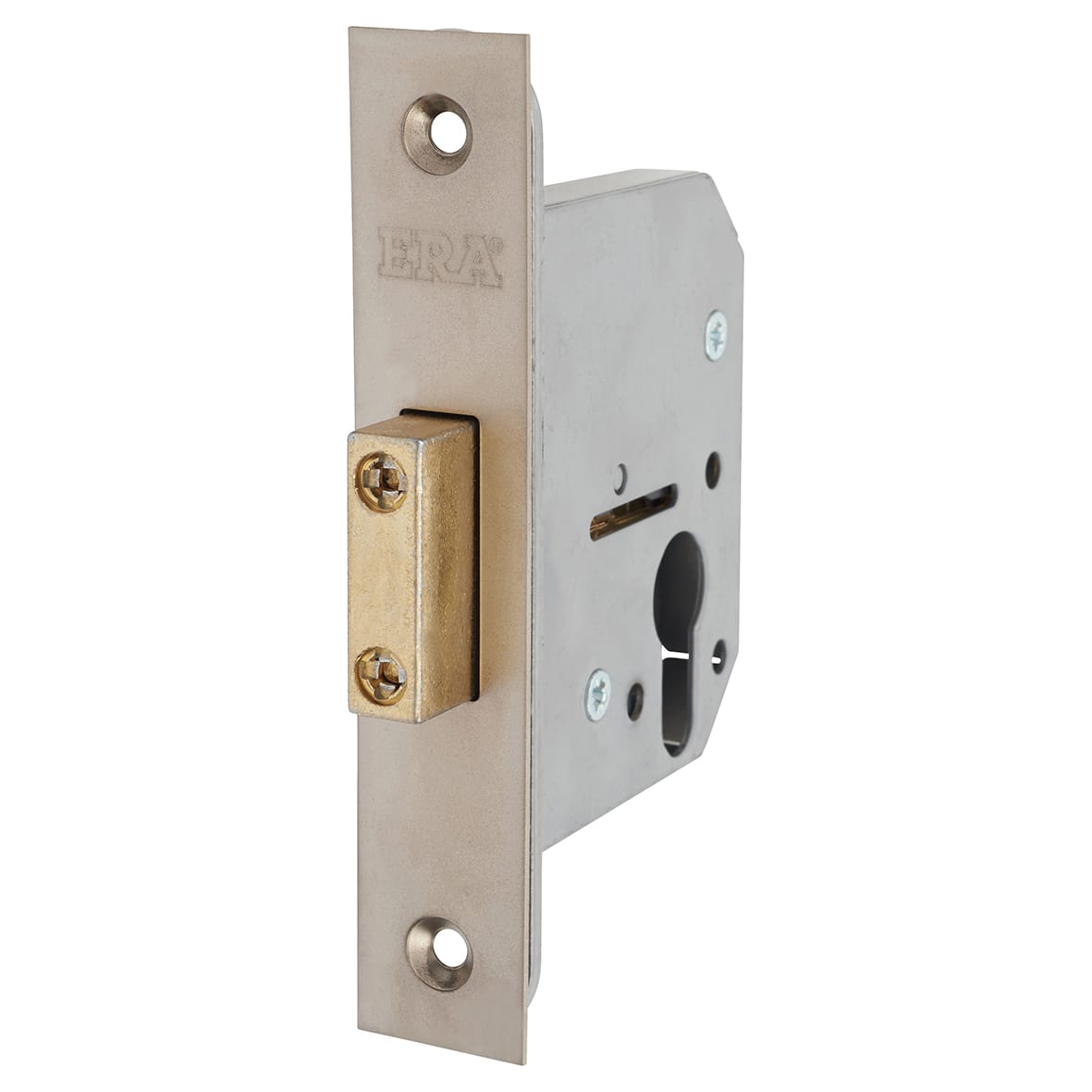 Viscount Euro Profile Deadlock - 76mm Case - 56mm Backset - Satin Chrome