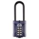 Combination All Weather Extra Long Shackle Padlock - 50mm Body - 22 x 63mm Shackle - Blue