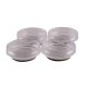 Furniture Castor Cups - 65 x 23mm - Clear - Pack of 4