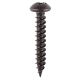 Blackjax Pozi Round Head Wood Screws - 6 x 3/4" - Exterior Black Organic - Pack of 200