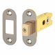 5mm Bolt Through Tubular Bathroom Deadbolt - 76mm Case - 57mm Backset - Radius - Black Nickel