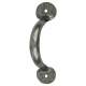 Pewter Bean D-Bar Door Pull Handle - Screw Fix - 75mm Centres