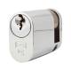 5 Pin 45mm Oval Single Cylinder - 35 + 10mm - Polished Chrome - Keyed Alike