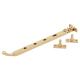Bulb End Casement Window Stay - 10"/250mm Length - Polished Brass