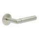 Satin Stainless Steel Unsprung Fire Rated Door Handles on Round Rose - CR-102 Range