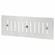 Hit & Miss Vent - 242 x 89mm - Polished Stainless Steel