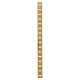 Flat Bookcase Strip - 1829 x 19mm - Electro Brass Plated