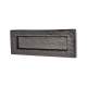 Plain Letter Plate - 254 x 90mm - Metalized Antique Black Iron