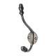 Single Hat & Coat Hook - 165 x 36mm - Pewter