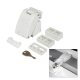 Titan Key-Locking Folding Window Restrictor - White