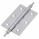 Finial Washered Butt Door Hinge - 75 x 50 x 2mm - Satin Chrome - Pair