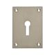 Jumbo Square Repair Escutcheon - 65.5 x 47.6mm - Keyhole - Satin Stainless Steel