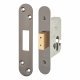 Architectural Euro Profile Deadlock - 65mm Case - 44mm Backset - Radius - Black Nickel