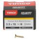 Velocity Pozi Countersunk Wood Screws - 3.5 x 16mm - Yellow Zinc - Pack of 200