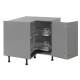 3/4 Tray Carousel Plus Set - To Suit 900 x 900mm L Config Corner Base Unit