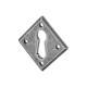 Diamond Escutcheon - 40mm Diameter - Keyhole - Pewter