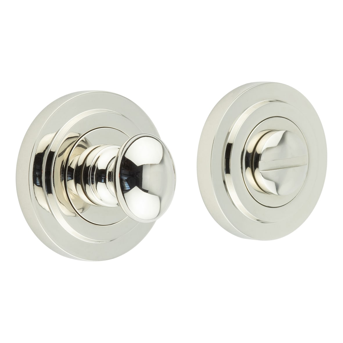 Inner 1 Turn & Release with Stepped Rose - 47mm Diameter - Pol Nickel