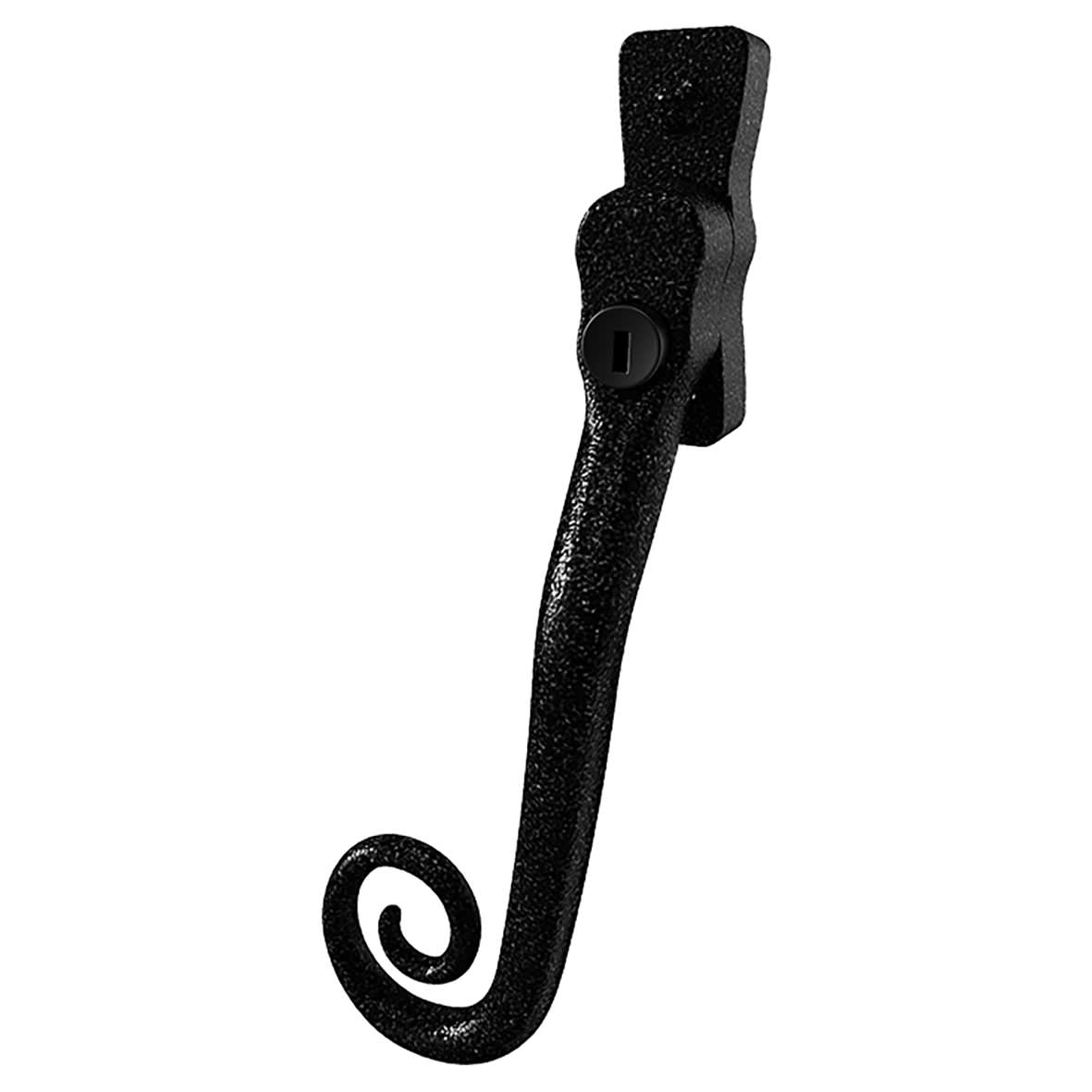 Heritage Monkey Tail Locking Espagnolette Casement Window Handle - Left Hand - Heritage Black