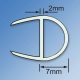 Clear PVC Shower Seal - Bubble Seal - Suits 8mm Glass