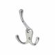 Tri-Pattern Hat & Coat Hook - 100 x 70mm - Polished Chrome - Pack of 5