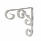 Ornamental Scroll Shelf Bracket - 115 x 100mm - White