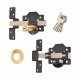 Locking Long Throw Gate Lock - 70mm Gate Thickness - 1 Keyhole/1 Button - 316 Stainless Steel