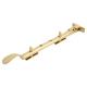 Cast Victorian Casement Window Stay - 10"/250mm Length - Polished Brass