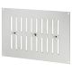 Hit & Miss Vent - 242 x 165mm - Satin Chrome
