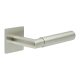 Satin Stainless Steel Unsprung Fire Rated Door Handles on Square Rose - CR-102 Range