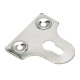 Slotted Glass / Mirror Fixing Plate - 32mm Width - Polished Chrome - Pack of 10