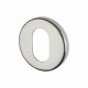 Escutcheon - 52mm Diameter - Oval - Polished Stainless Steel