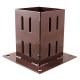 Bolt Down Fence Post Shoe - Quick Fit - 75 x 75mm - Oxide Red