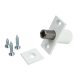 Bramah Rola Solid Brass Retractable Egress Sash Window Stop - 22 x 16mm - White