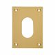 Jumbo Escutcheon - 65.5 x 47.6mm - Oval - Polished Brass
