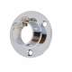 25mm Tube Hanging Rail End Socket with Locking Grub Screws - Polished Chrome - Pack of 2