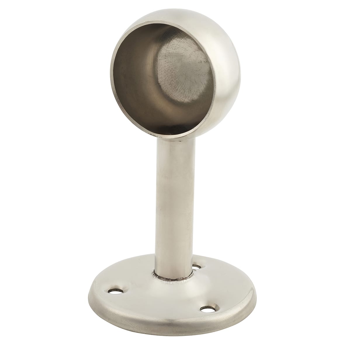 32mm Hanging Rail End Bracket - Polished Stainless Steel